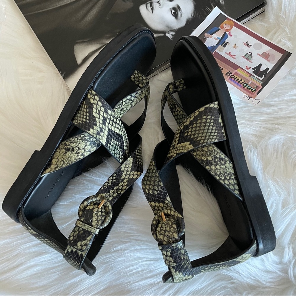 Vince Morris Leather Thong Sandals - Picture 7 of 8